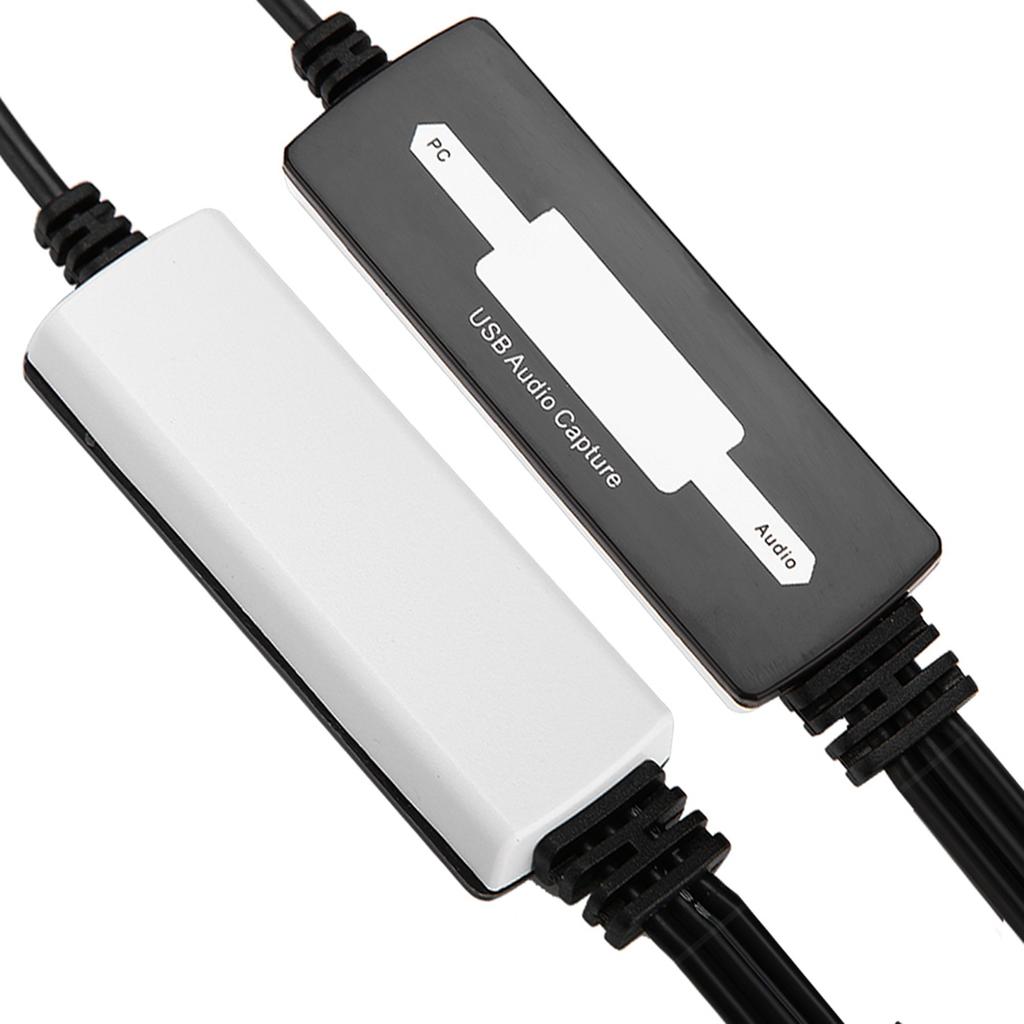 Карта захвата USB-аудио записывает звук с проигрывателей и кассет на MP3 WAV