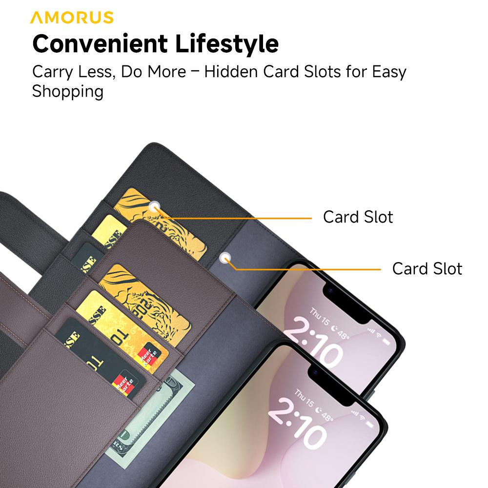 For iPhone 16e Stand Cases Calf Texture Genuine Split Leather Wallet Phone Cover