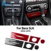 Наклейка из настоящего мягкого углеродного волокна для Mercedes Benz SLK R171 2004 2005 2006 2007 2008 2009 2010 Автомобильная нижняя панель для хранения кондиционера