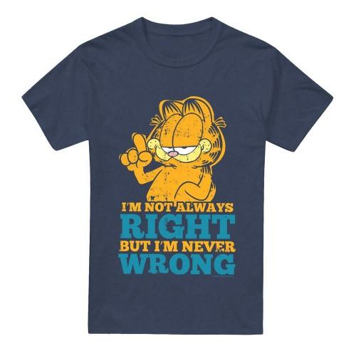 Garfield Unisex Adult Never Wrong T-Shirt