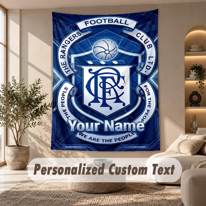 Tapestry Custom Name Text, Wall Hanging Tapestry Home Room DecorRangers FC