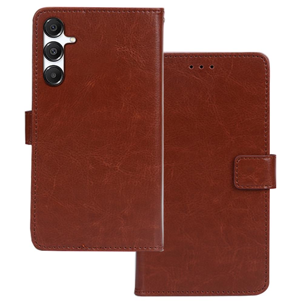 IDEWEI For Samsung Galaxy A36 5G/A56 5G Case Card Slots Holder Leather Phone Cover Crazy Horse Texture