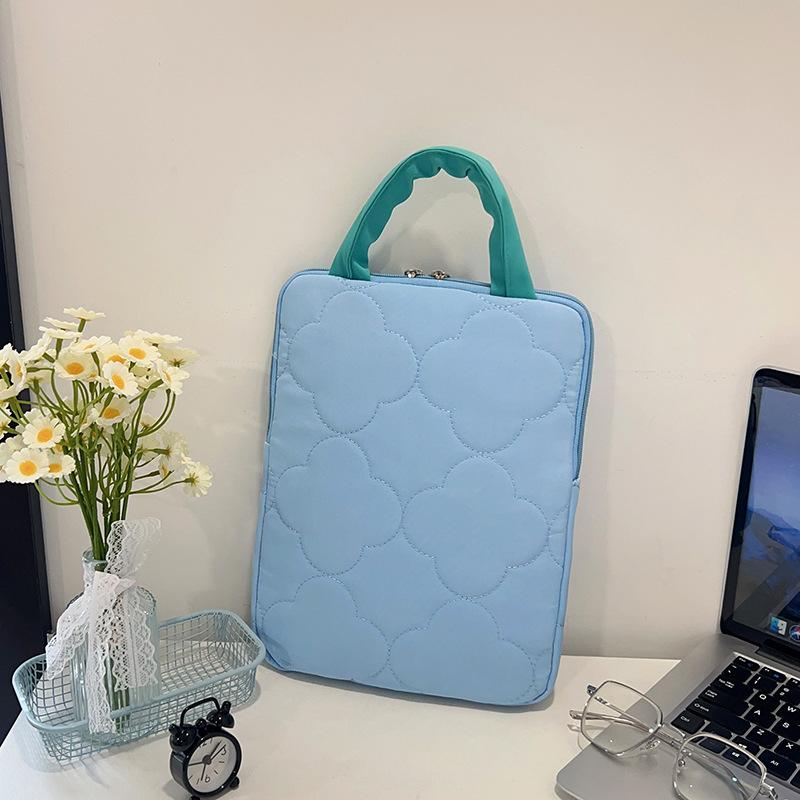 Однотонная повседневная сумка большой вместимости, горизонтальная, вертикальная, простая, универсальная, для хранения компьютера, портативная сумка-тоут, сумка для компьютера