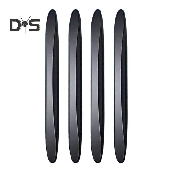 2/4 шт. Автомобильная полоса для предотвращения столкновений, прозрачная черная самоклеящаяся гибкая многоразовая универсальная внедорожник для грузовика, авто кузов, дверь, боковое зеркало заднего вида, защита для бампера