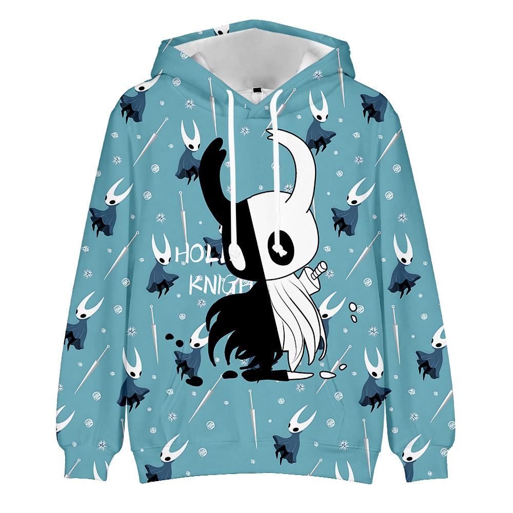 Мода Hollow Knight Silksong толстовки осень длинный рукав унисекс Harajuku свитера уличная одежда смешная одежда свитшот