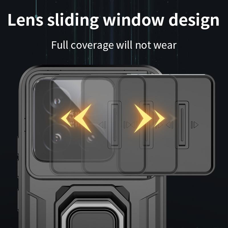 Бронированный чехол для Xiaomi 14 14T Pro ULTRA Сверхпрочный Противоударный Защита от царапин С кольцом-держателем Чехол для телефона
