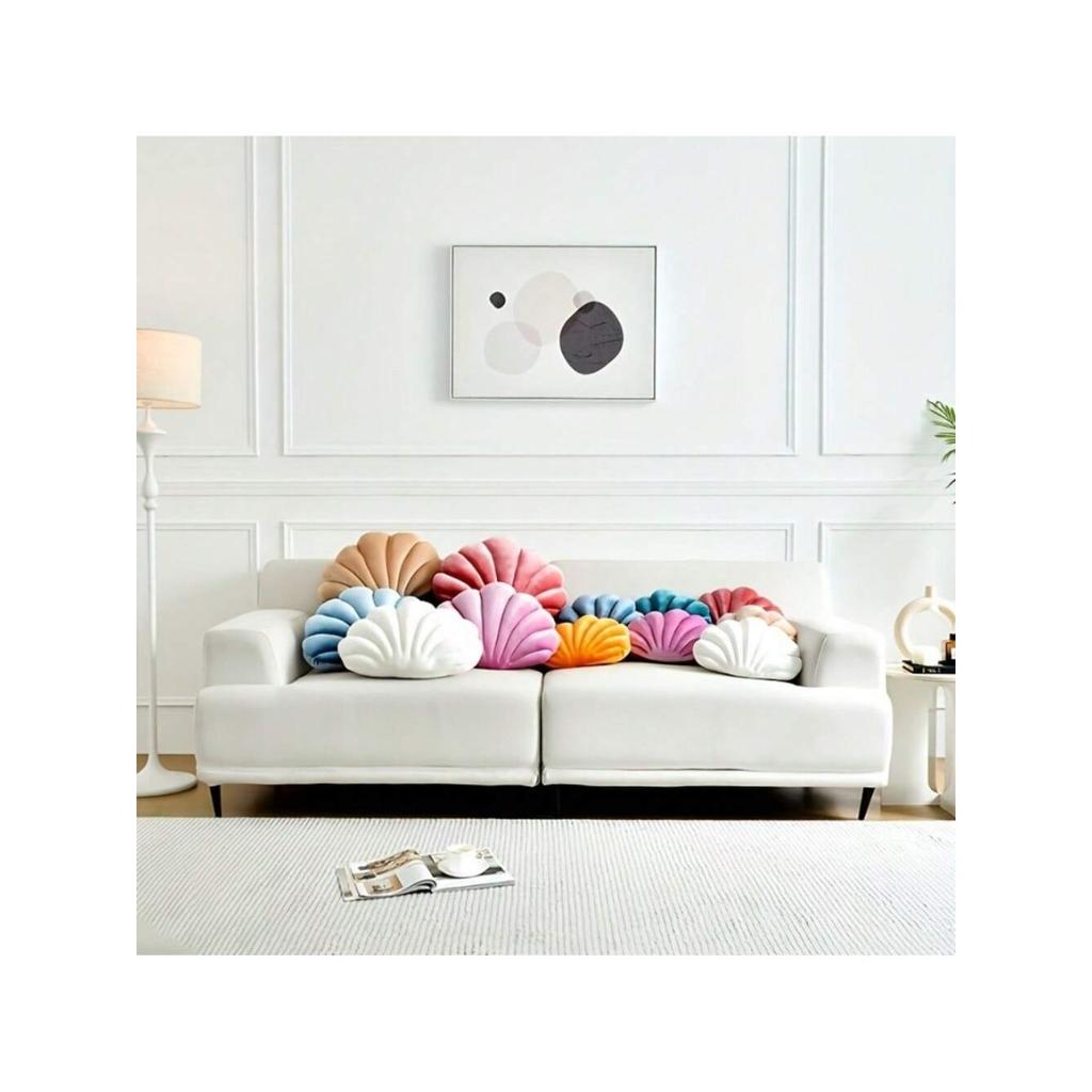 Plush shell pillow, home sofa, office cushion