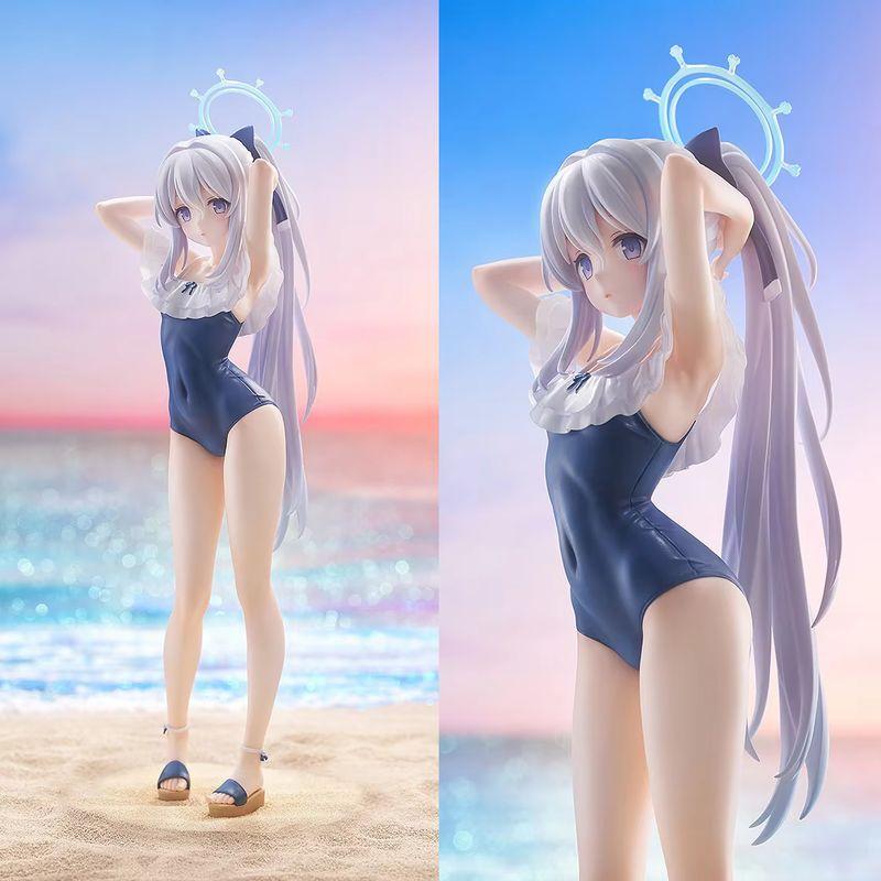 Горячая аниме-фигурка Blue Archive Лунный Снежный Кролик1 Скульптура игрового персонажа Мультяшная коллекционная модель Игрушка Подарок для мальчика и девочки