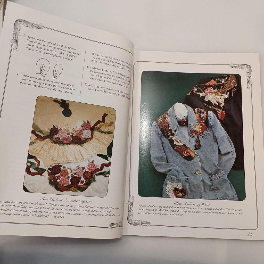 [Б/У] 596A Букет из лент Букет из лент Французский путеводитель по цветам из лент