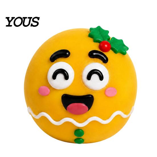 Fidget Stress Balls 1/5Pcs DIY Christmas Relief Toy, Reindeer Snowman Ball with Toy Detachable Expression Accessory, Soft Squeeze Sensory Party Favors