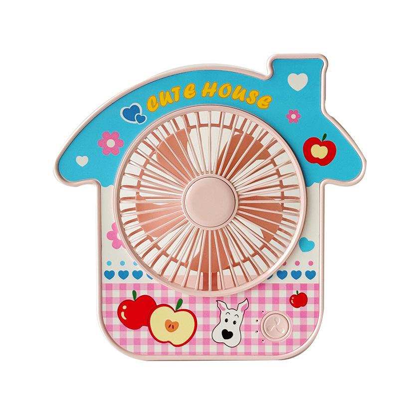 Chic Cabin-Style USB Desktop Fan: Stylish, Portable Mini Fan for Women
