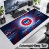 Custom Name Text Mouse Pad Chicago Cubs Personalized Desk Pad For Work And Gaming