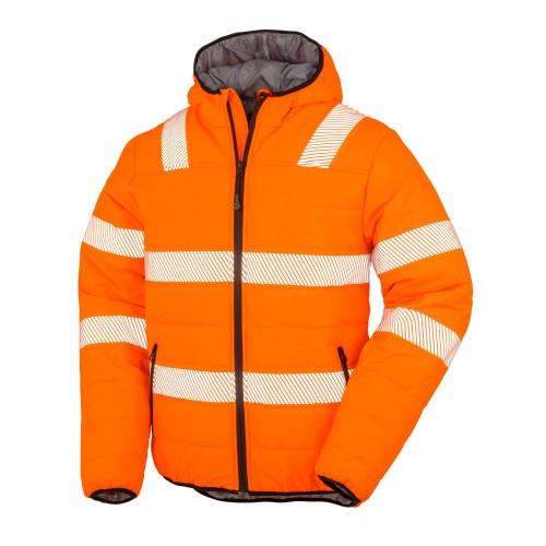 Result Genuine Recycled Mens Ripstop High-Vis Padded Jacket