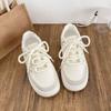 Student Leisure Sports Board Shoes Platform Bread Little White Shoes Women's Autumn New Pink Color Matching Casual Shoes