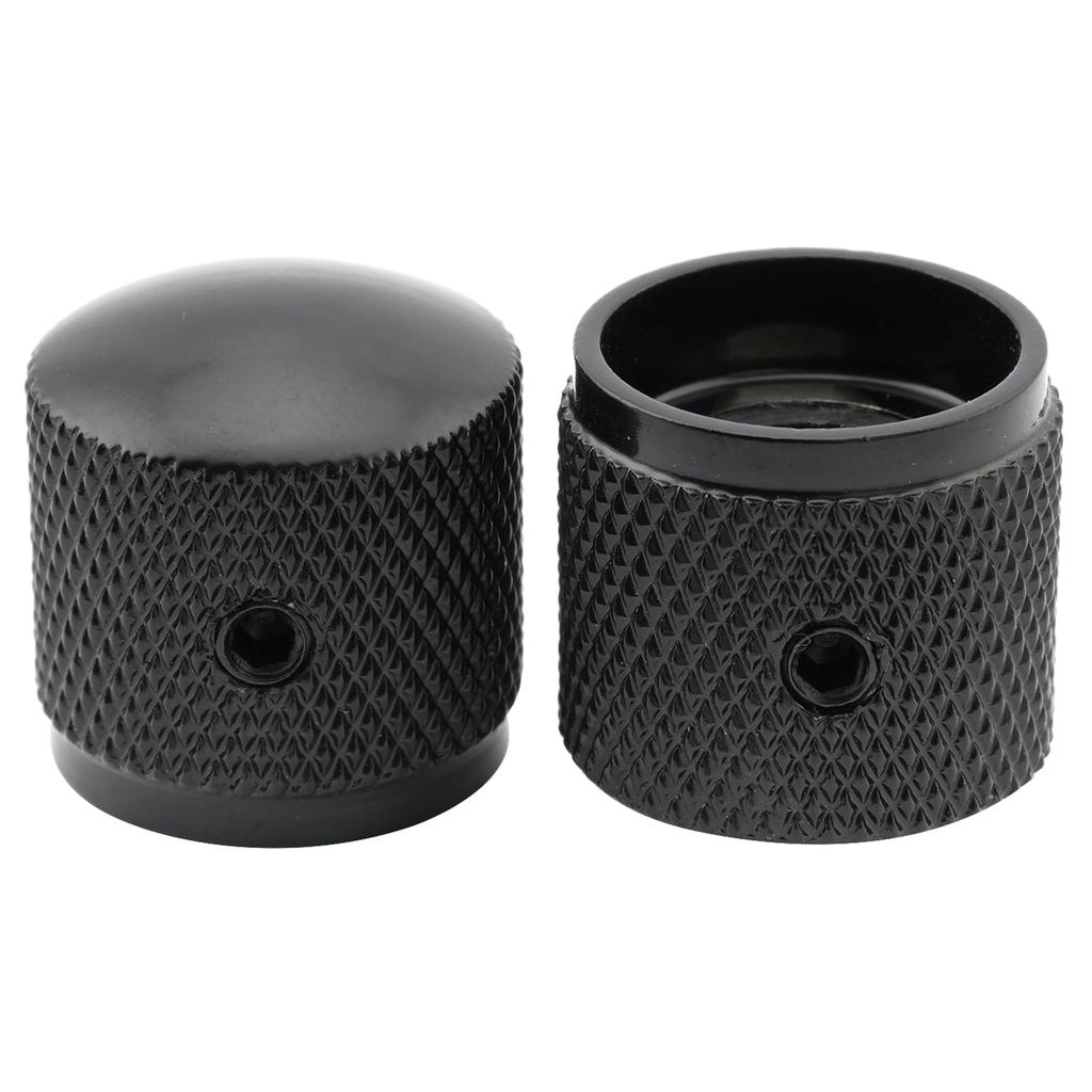 Musiclily Dome Knob горизонтальный винтовой тип метрический стандарт для электрогитары черного цвета/бас-гитары, (Пакет 4)