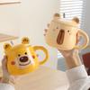 Milk Fufu Bear Mug Cartoon High Appearance Level Ceramic Cup  Household Drinking Cup  Coffee Cup  Breakfast Milk Cup