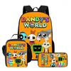 Сумка Dandy'S World Высококачественная Печать Повседневный Межграничный Легкий Рюкзак
