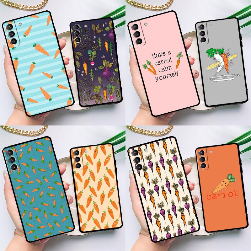Морковь Овощной Чехол для телефона для Samsung Galaxy S23 S21 S22 Ultra Plus Note 10 20 S8 S9 S10 Plus S20 FE Чехол
