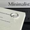 Открытое кольцо-бабочка с серебряными стразами: Высокоценное, Минималистичное, Штабелируемое ювелирное изделие на указательный палец для женщин