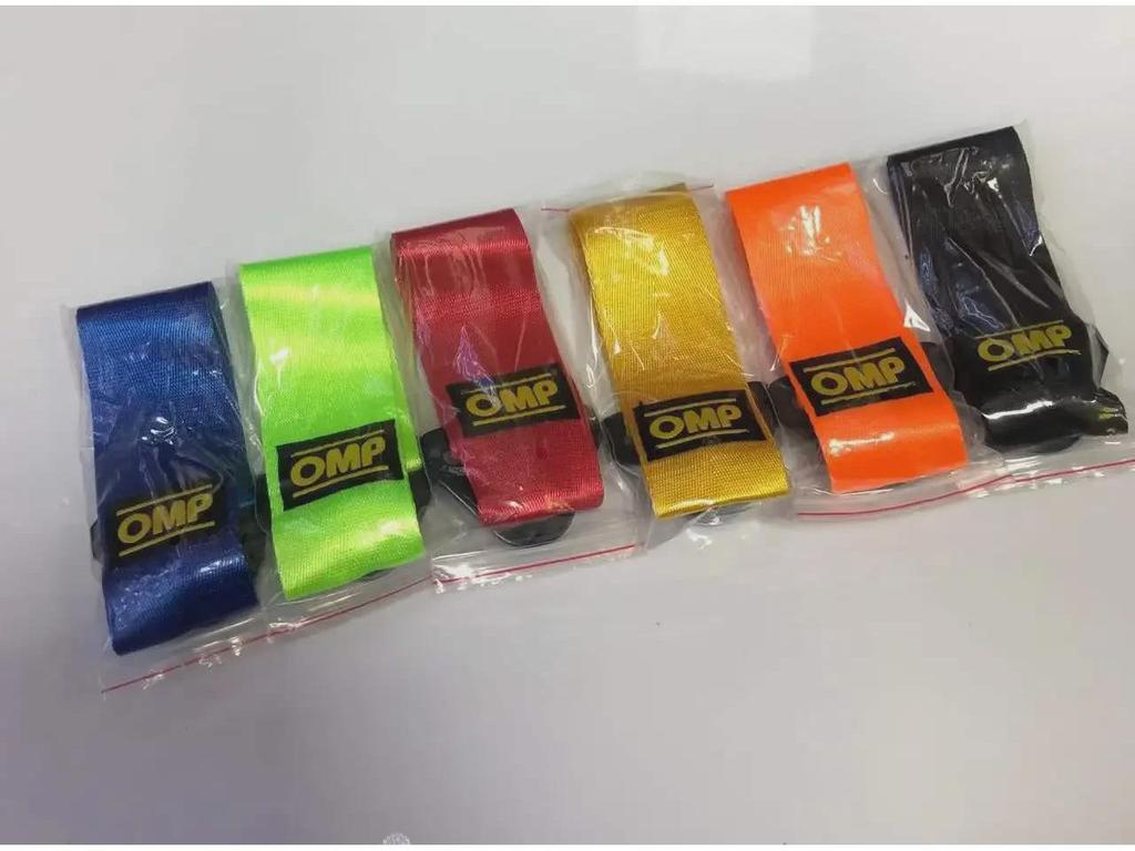 Универсальный ремень для прицепа OMP Racing для модификации автомобиля: Украшение переднего бампера и улучшение сцепления