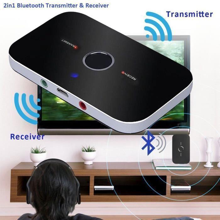 HIFI беспроводной Bluetooth 2 в 1 аудио передатчик приемник 3,5 мм RCA музыкальный адаптер