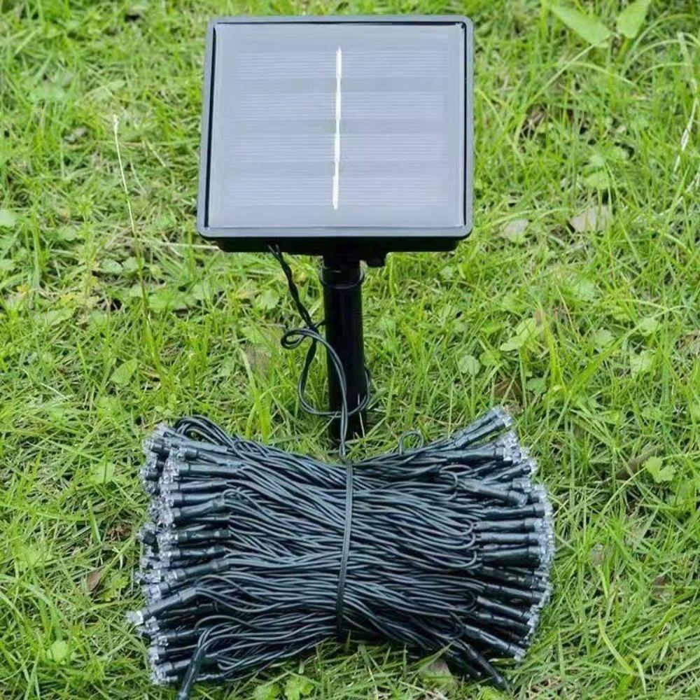 22M/200LED Солнечный садовый светильник 8 режимов освещения Разноцветная солнечная светодиодная гирлянда Водонепроницаемая Работающая от солнечной энергии Солнечная гирлянда