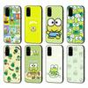 HK17 Keroppi Black Sofe Case for iPhone 16 15 Plus 14 13 Pro 8 SE XR XS Max P30 Nova 5T Y5P Y6 Y7 Y8P Y9 Realme C30 C33 C31 VIVO Y36 V27