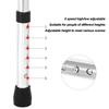 Narrow Walker Adjustable 6 Gears Stainless Steel Folding Elderly Walking Aid for Hospital Family