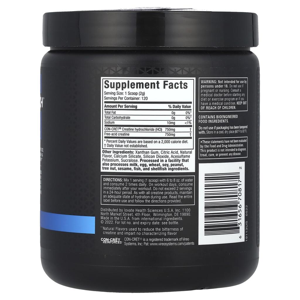 Muscletech Cell-Tech™ Creactor®, Без вкуса, 8,47 унции (240 г)