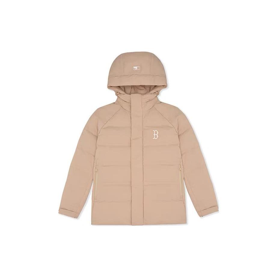 New MLB FW23 Down Jacket Unisex Linen Beige Yellow 3ADJB2136-43BGM