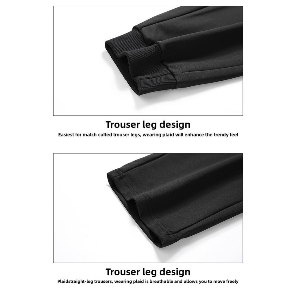 Мужские весенние и осенние зимние новые длинные брюки, прямые свободные спортивные брюки для ванной комнаты, простые и универсальные повседневные брюки для мужчин