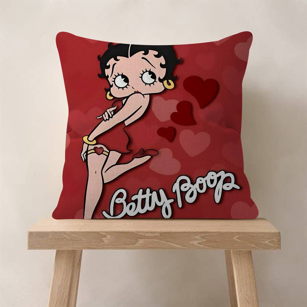 Pretty Cartoon BBetty Bboop Pillow Gift Home Office Decoration Bedroom Sofa Car Cushion Cover Case 45x45
