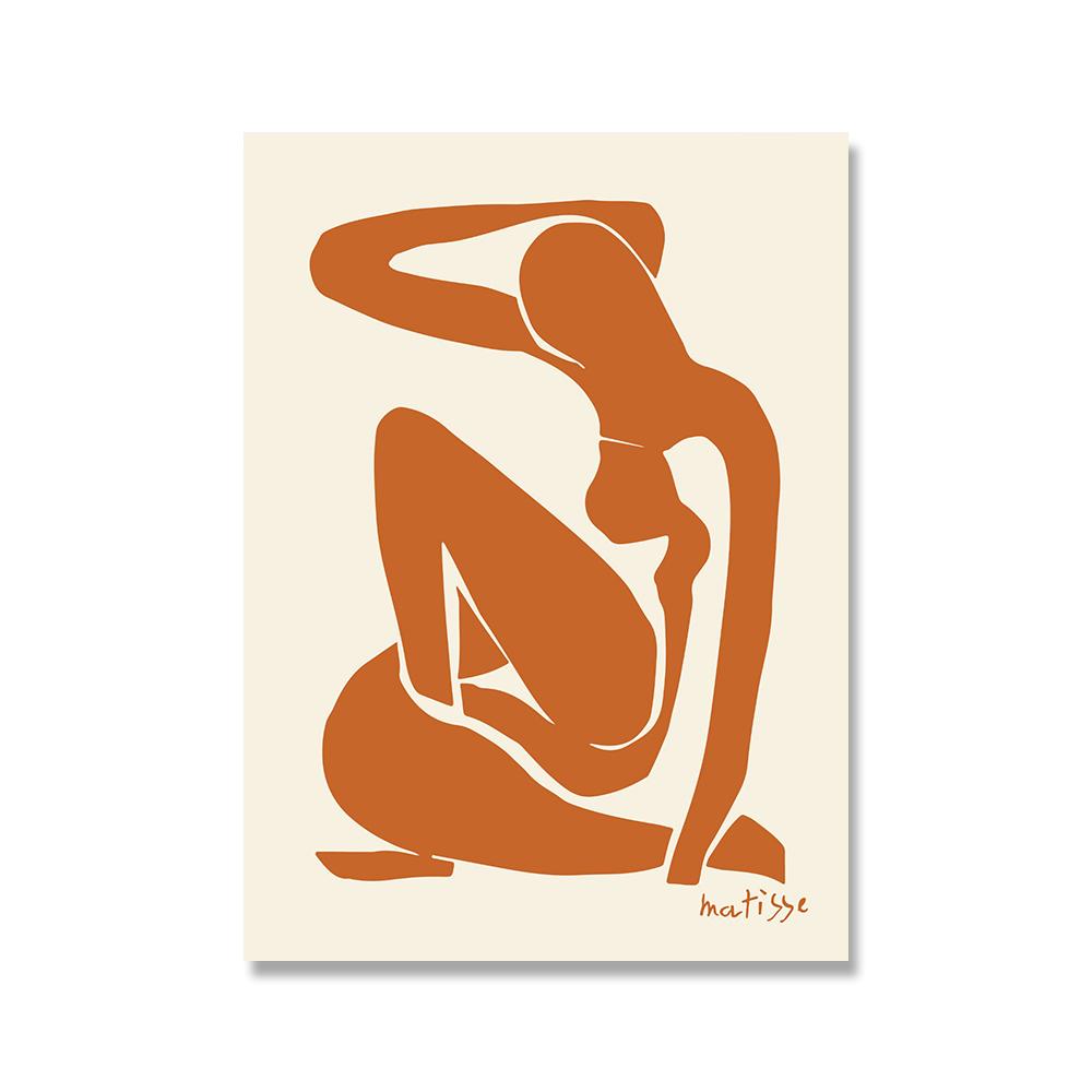 Henri Matisse Pink Blue Nude Posters Vintage Wall Art Canvas Painting Abstract Sexy Body Print Pictures For Living Room Decor