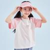 Girls' Summer Mid to Large Children's Summer Clothing Children's Short Sleeve Top