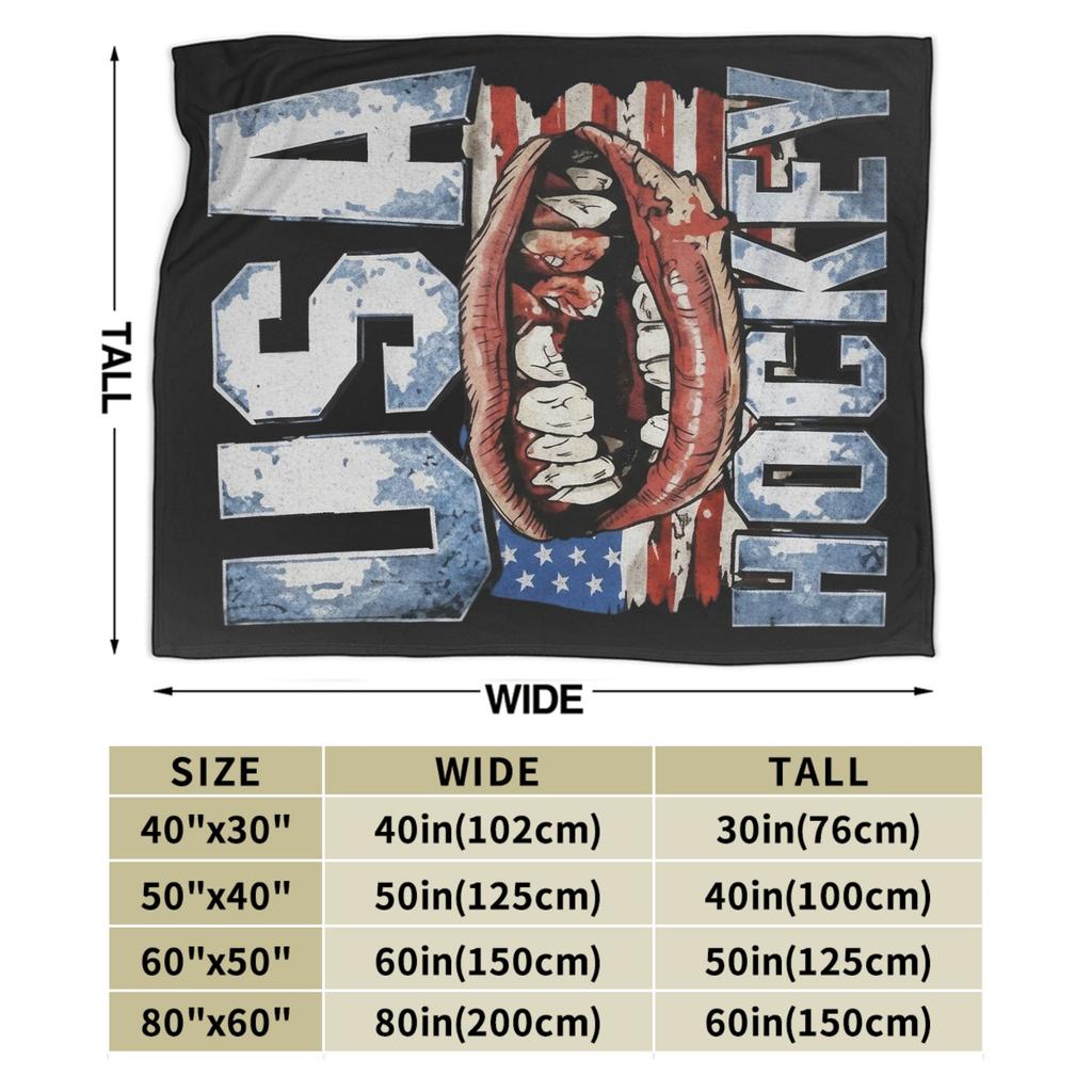 Jack Hughes USA Gold Medal Hockey Blanket Flannel Textile Decor Multi-function Warm Throw Blanket for Bedding Car Bedspread
