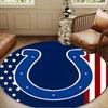 Indianapolis Colts Logo Round mat, Anti-slip Circle Carpet Chair rug For livingroom,Bedroom, doormat home decor Gift Christmas Gifts