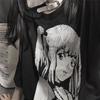 Women Gothic Shirt Black Anime Japanese Style T-shirt Lolita Anime Short Sleeved Black Loose Fitting Bottoming Top