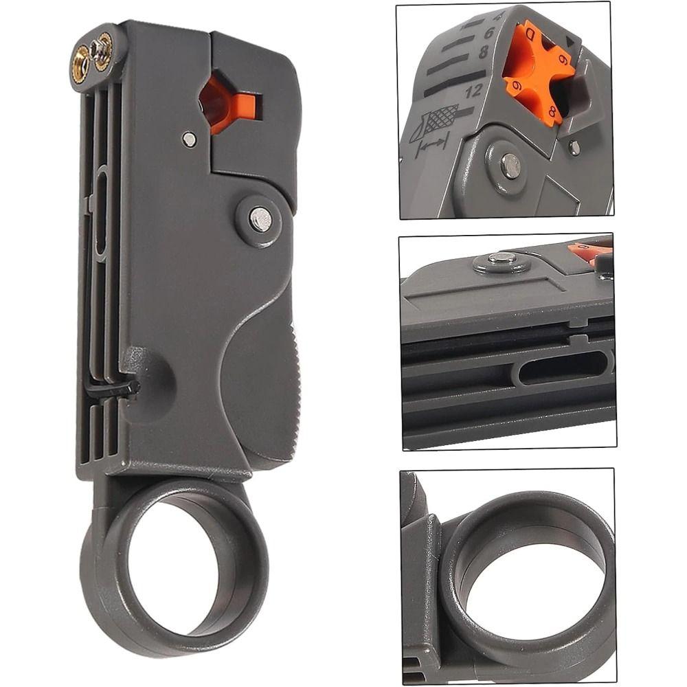 Carbon Steel Coax Cable Crimper Wear-Resistant Multifunctional Wire Stripper Tools Set F Compression Connectors