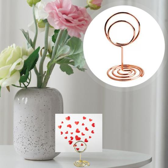 30Pcs/Set Metal Card Holder Desktop Standing Multifunctional Mini Photo Picture Menu Memo Table Number Display Clip Organizer Stand