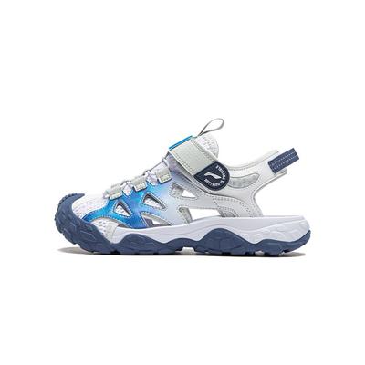Li Ning Kids Trekking 2 удобные прочные сандалии детские сандалии белые синие YKUU010-9