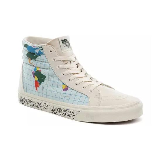 Vans Save Our Planet x Sk8-Hi Reissue 'Белый Мульти' VN0A4BV8T2V Мужская обувь