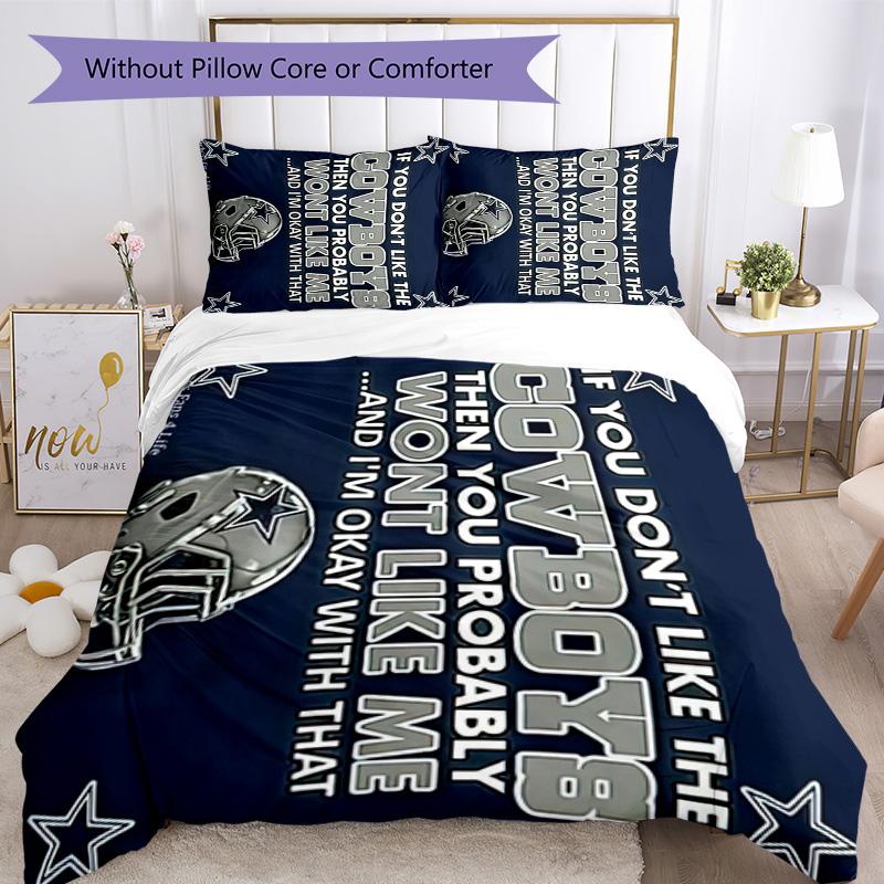 Dallas Bedding Set Breathable Duvet Cover with Pillowcases Decorative Bed Linen for Bedroom Home Decoration Birthday Gift