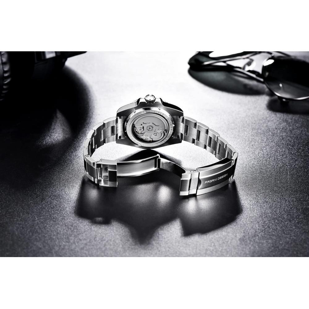 Мужские часы PAGANI DESIGN, изготовленные в Японии, механизм SEIKO NH35, автоматический механический корпус с водонепроницаемым керамическим безелем, бизнес-работа, д-р
