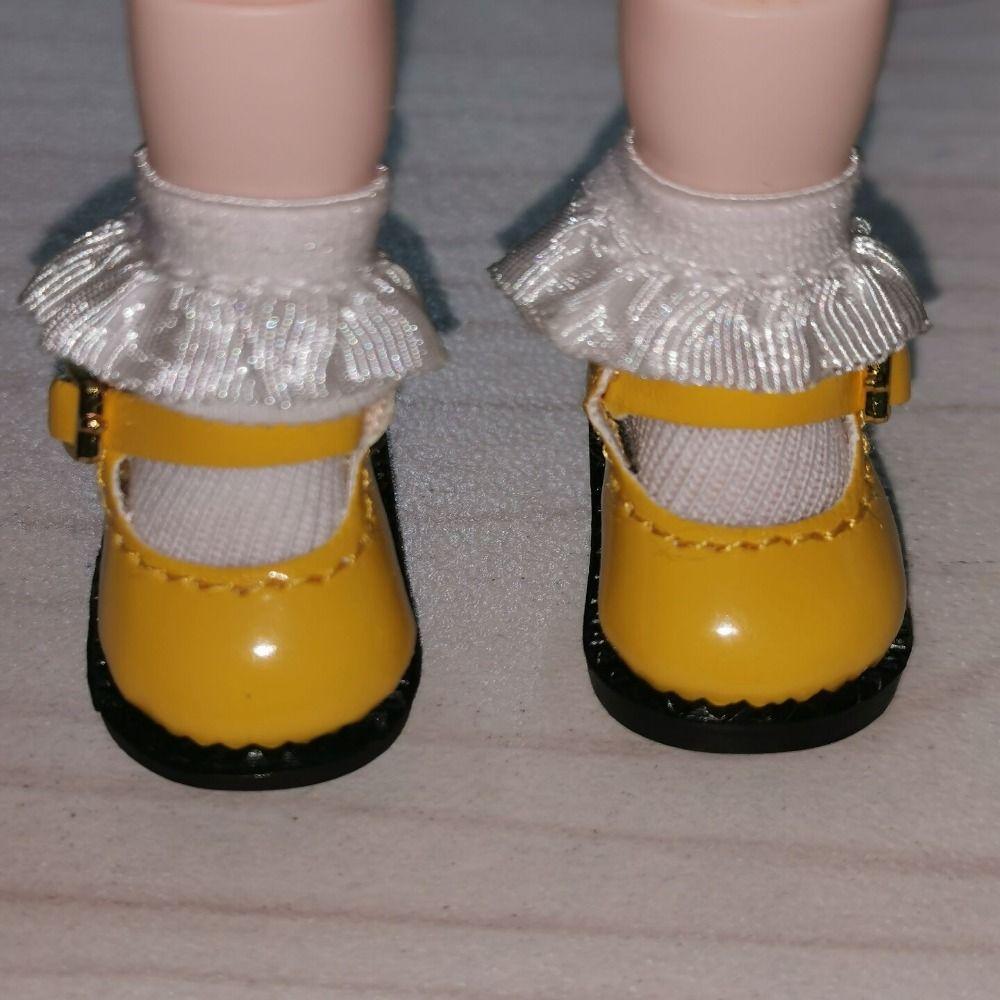 1 пара Сандалии из ПУ кожи для кукол Ob11 Мини 2,7*1,3 см 12 BJD Кукольная Обувь из ПУ Милые Круглый Носок Ob11 Туфли Принцессы Куклы для Тела