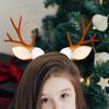 Рождественская повязка на голову из рогов, рождественские повязки на голову для женщин, праздничный аксессуар для вечеринки, повязка на голову для косплея на Рождество