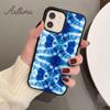 Чехол для телефона Icy Blue Tie Dye для iPhone 11 12 13 14 Pro Max mini X XR XS SE 2020 5 6S 7 8 Plus Samsung Galaxy S21 S22 Чехол-накладка