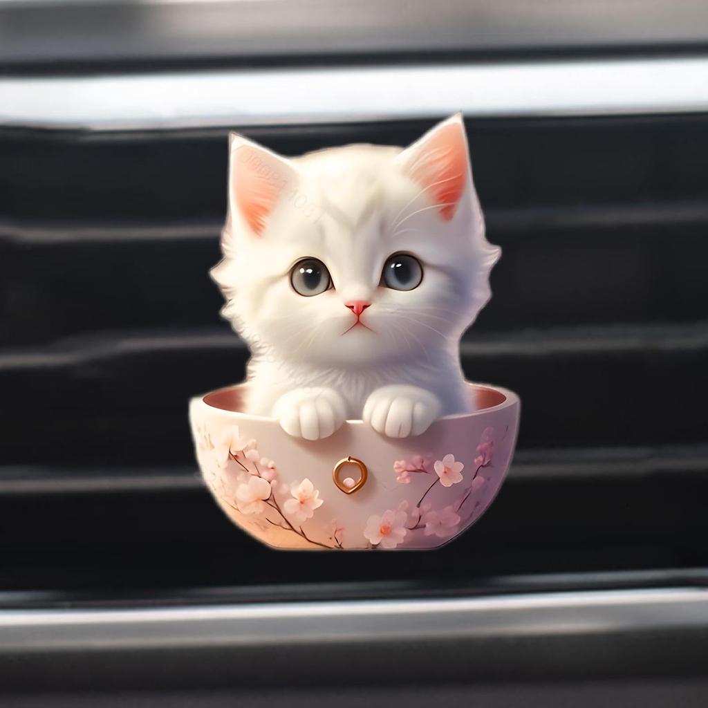 Joiozcon 4 Set Car Aroma , Car Vent Clip, Cute Animal Car