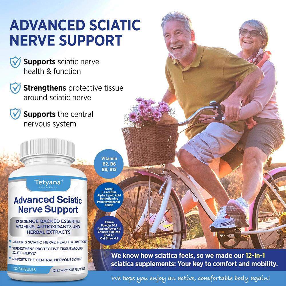 Nerve Support Complex Capsules, B-Complex, Alpha Lipoic Acid, Acetyl L-Carnitine, 120 Caps