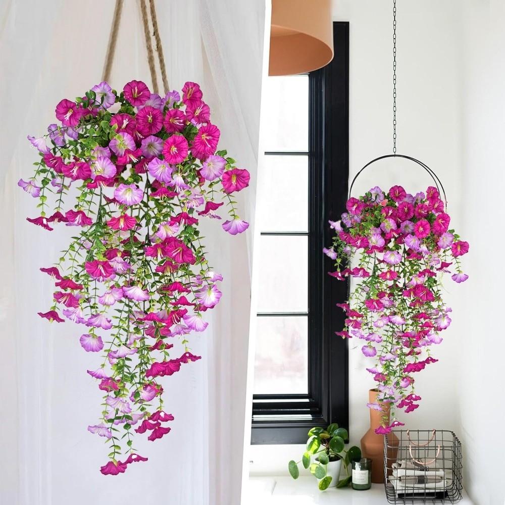 Blooming Flowers Artificial Morning Glory Flowers DIY Balcony Garden