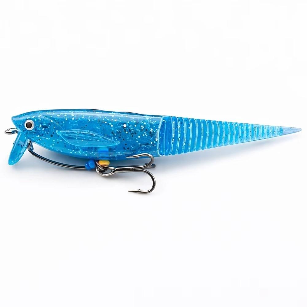 2pcs Adjustable Fins Soft Swimbait 2PCS Pack Segmented Swimbait TPE Fishing Bait For Trout Fishing